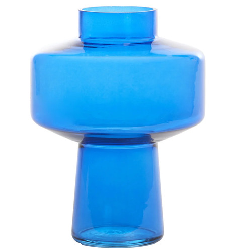 Deko vase glas - deko-vase, blau