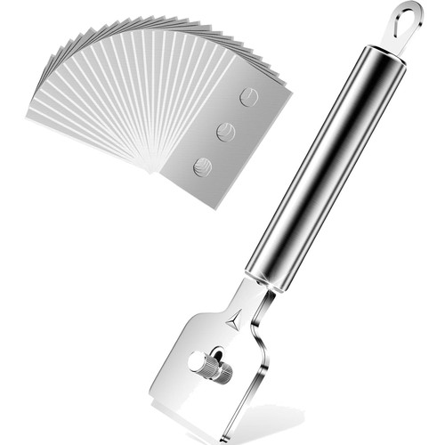 Keramikschaber glas edelstahl - keramikschaber,