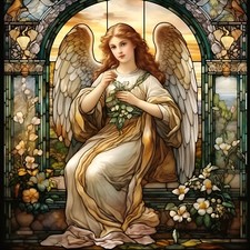 Wandbild Vintage Engel