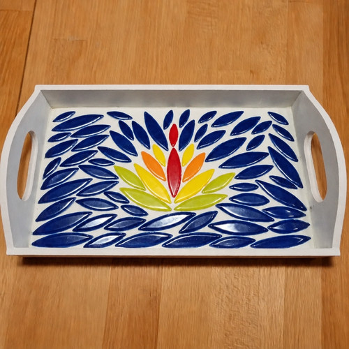 Handgemachtes mosaik tablett - handgemachtes, mosaik‑tablett