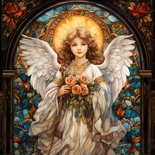 Wandbild Vintage Engel