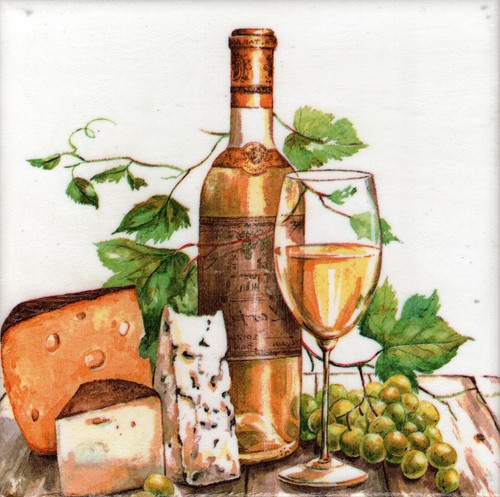 Dekobild wein trauben glas - dekobild,